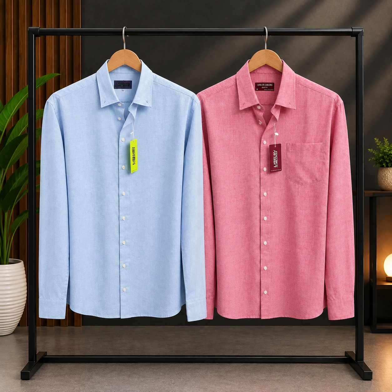 export shirt 2ps combo 80% polister 20% cotton